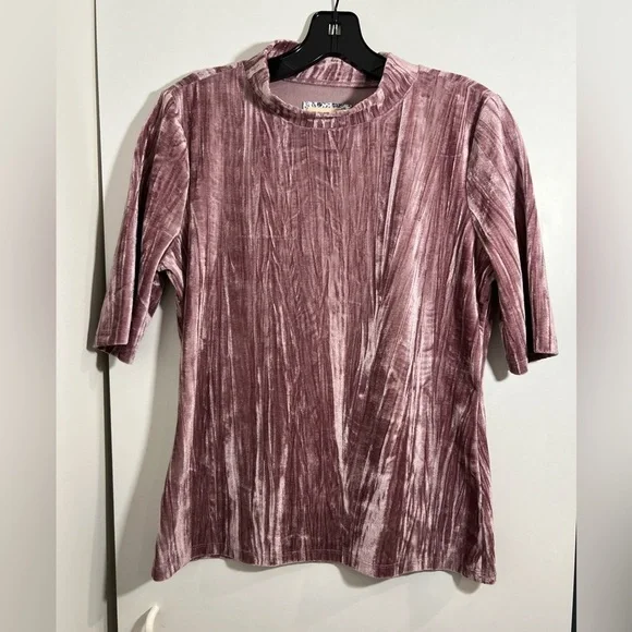 Anthropologie Pilcro Velveteen Mock Neck Pullover Top Size Medium - Picture 2 of 9